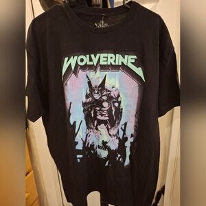 Mens , Marvel Black Wolverine Graphic T-Shirt NWT